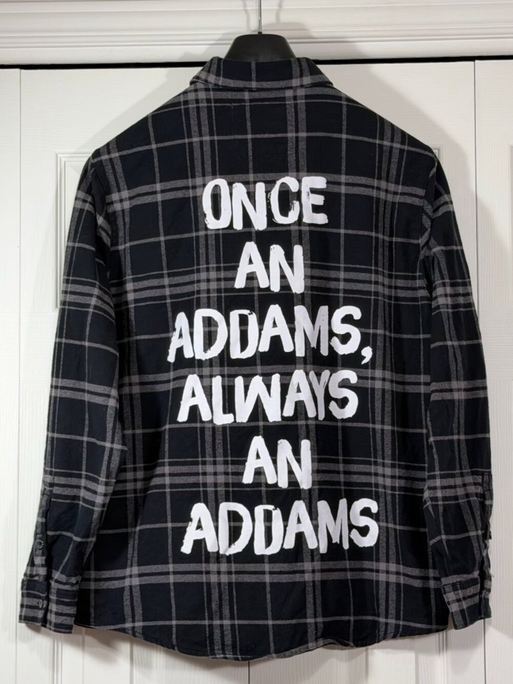 Cakeworthy x Wednesday Addams "Once an Addams" Flannel Overshirt